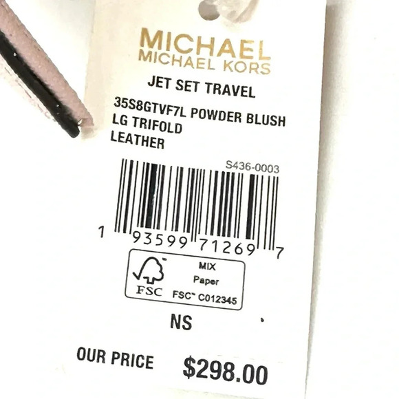 Michael Kors Large Trifold Wallet Vanilla/Brown (NWT) - Picture 10 of 10